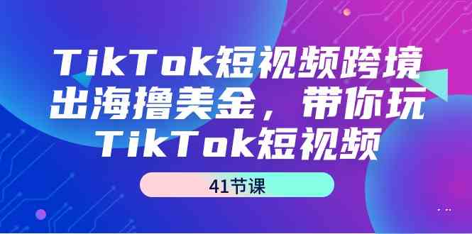 TikTok短视频跨境出海撸美金，带你玩TikTok短视频（41节课）-分享互联网最新创业兼职副业项目凌云网创