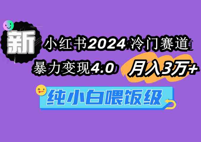 小红书2024冷门赛道 月入3万+ 暴力变现4.0 纯小白喂饭级-分享互联网最新创业兼职副业项目凌云网创