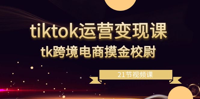 tiktok运营变现课，tk跨境电商摸金校尉（21节视频课）-分享互联网最新创业兼职副业项目凌云网创