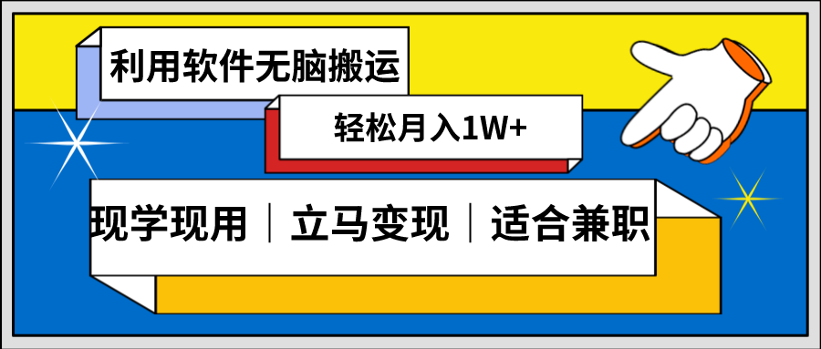 低密度新赛道 视频无脑搬 一天1000+几分钟一条原创视频 零成本零门槛超简单-分享互联网最新创业兼职副业项目凌云网创