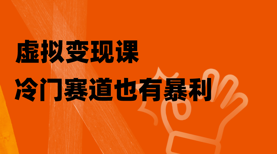 虚拟变现课，冷门赛道也有暴利，手把手教你玩转冷门私域-分享互联网最新创业兼职副业项目凌云网创