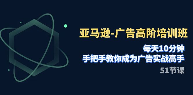 亚马逊-广告高阶培训班，每天10分钟，手把手教你成为广告实战高手（51节）-分享互联网最新创业兼职副业项目凌云网创