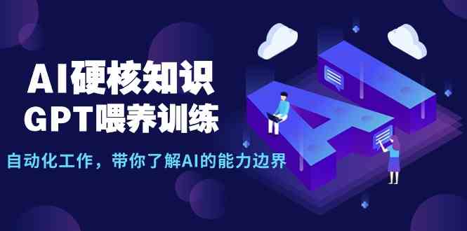 AI硬核知识-GPT喂养训练，自动化工作，带你了解AI的能力边界（10节课）-分享互联网最新创业兼职副业项目凌云网创