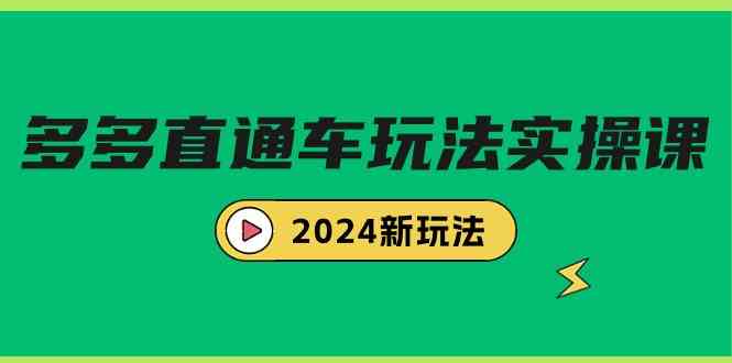 多多直通车玩法实战课，2024新玩法（7节课）-分享互联网最新创业兼职副业项目凌云网创