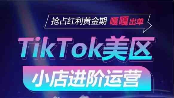 TikTok Shop美区小店进阶运营，快速掌握各流量渠道玩法，抢占红利黄金期，嘎嘎出单-分享互联网最新创业兼职副业项目凌云网创